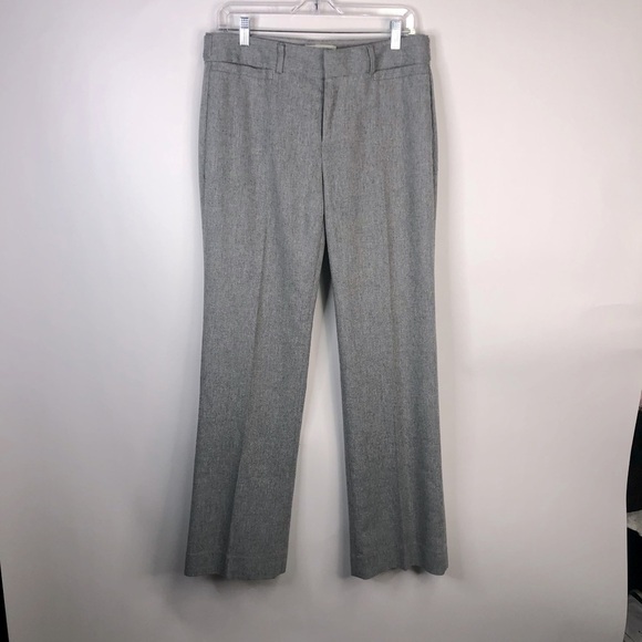 Banana Repiblic Martin fit gray wool blend lined pants size 8 - Picture 1 of 10